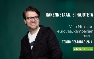 Ville Niinistön Eurovaalikampanjan avaus 26.4.