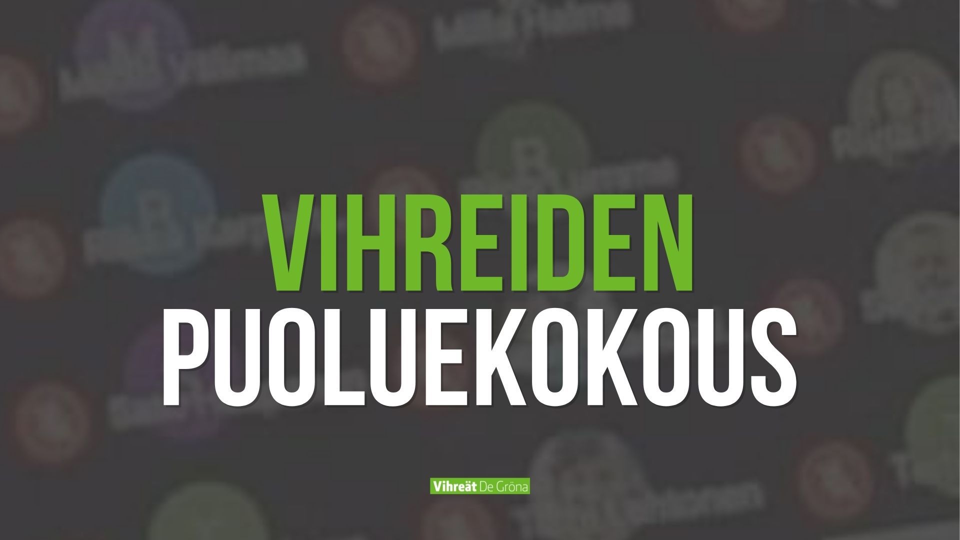 Vihreiden puoluekokous 19.–20.9.2020