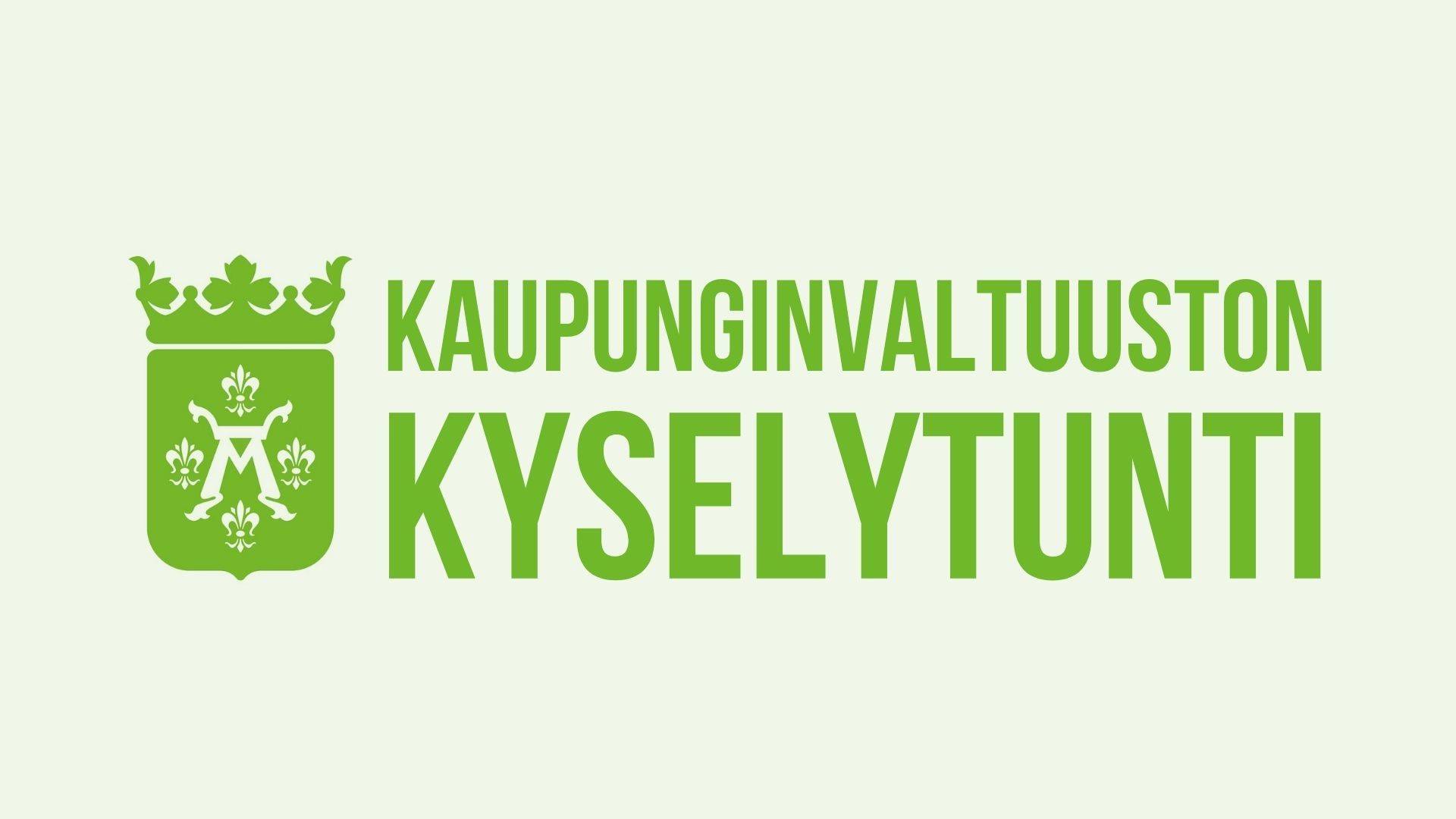 Vihreän valtuustoryhmän kysymykset kaupunginvaltuuston kyselytunnille